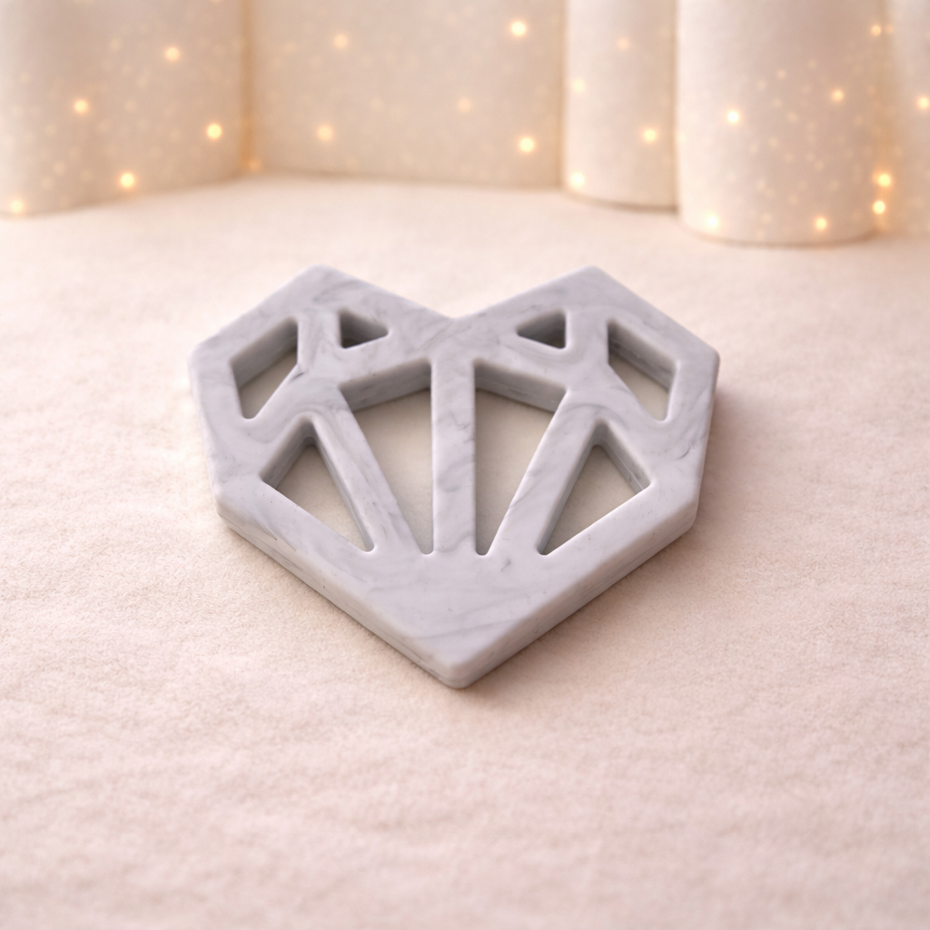 Marble Heart teether
