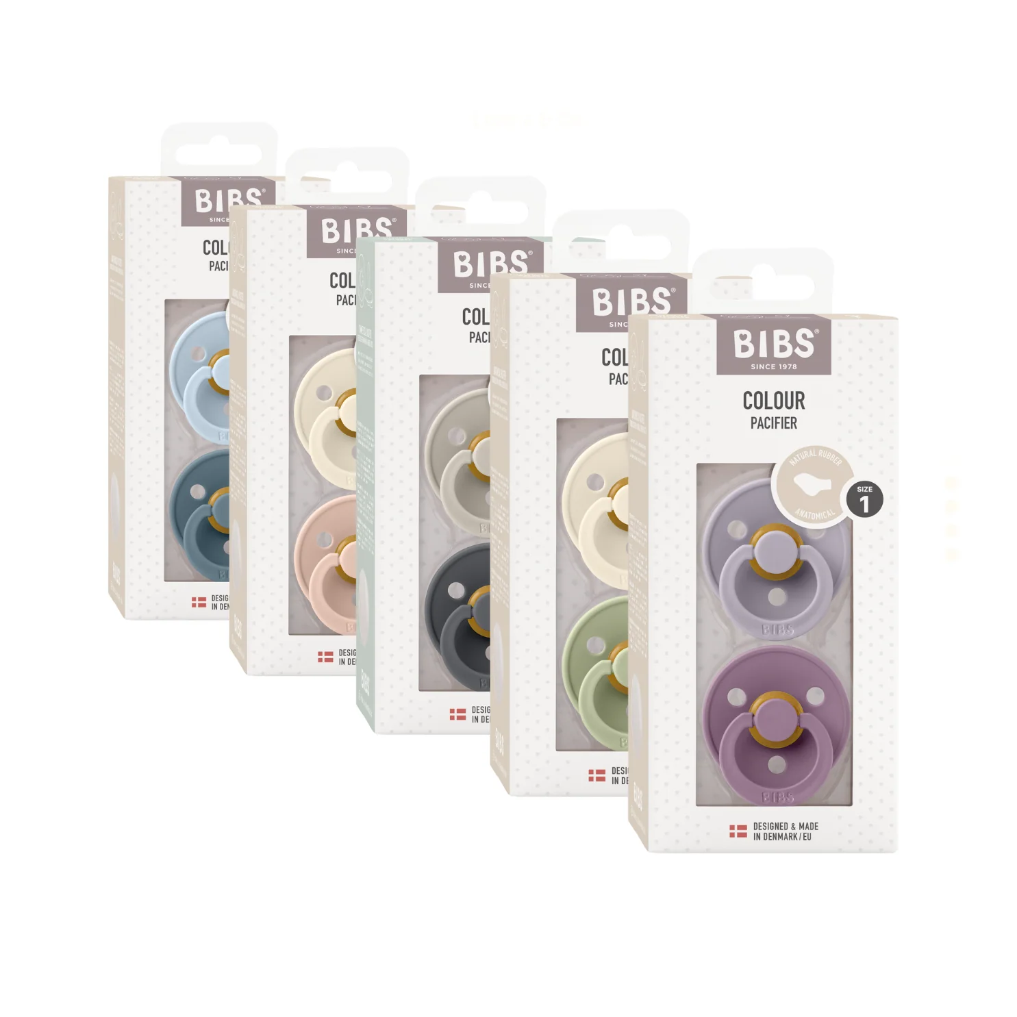 BIBS Natural Rubber Pacifier 0-6 months (2 pack)