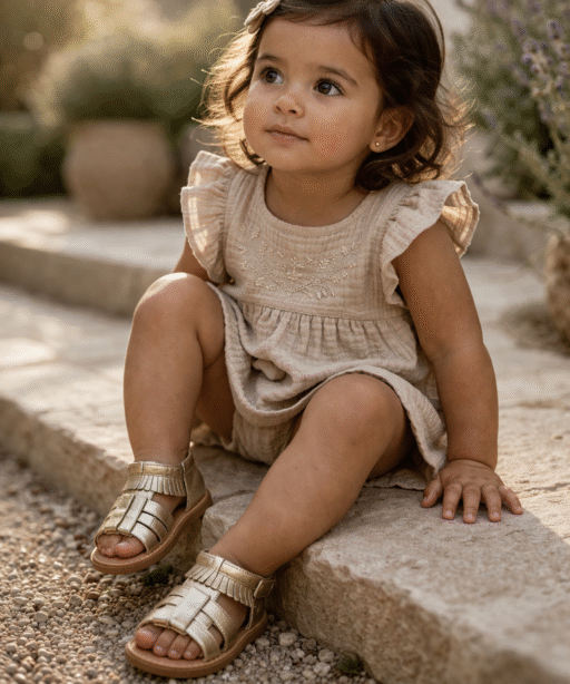 Alternative view of Gold Sandals