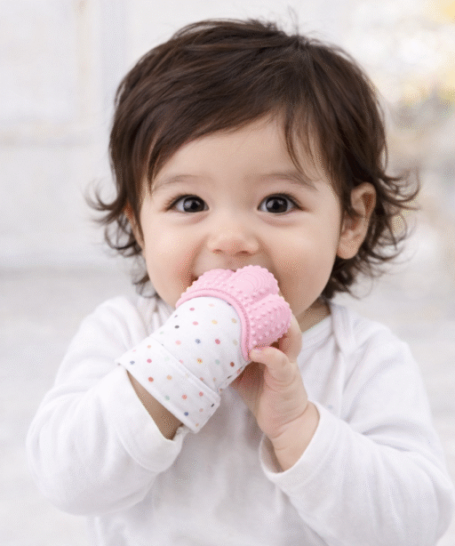 Alternative view of Teething Mittens