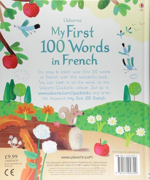 Alternative view of My First 100 words in French